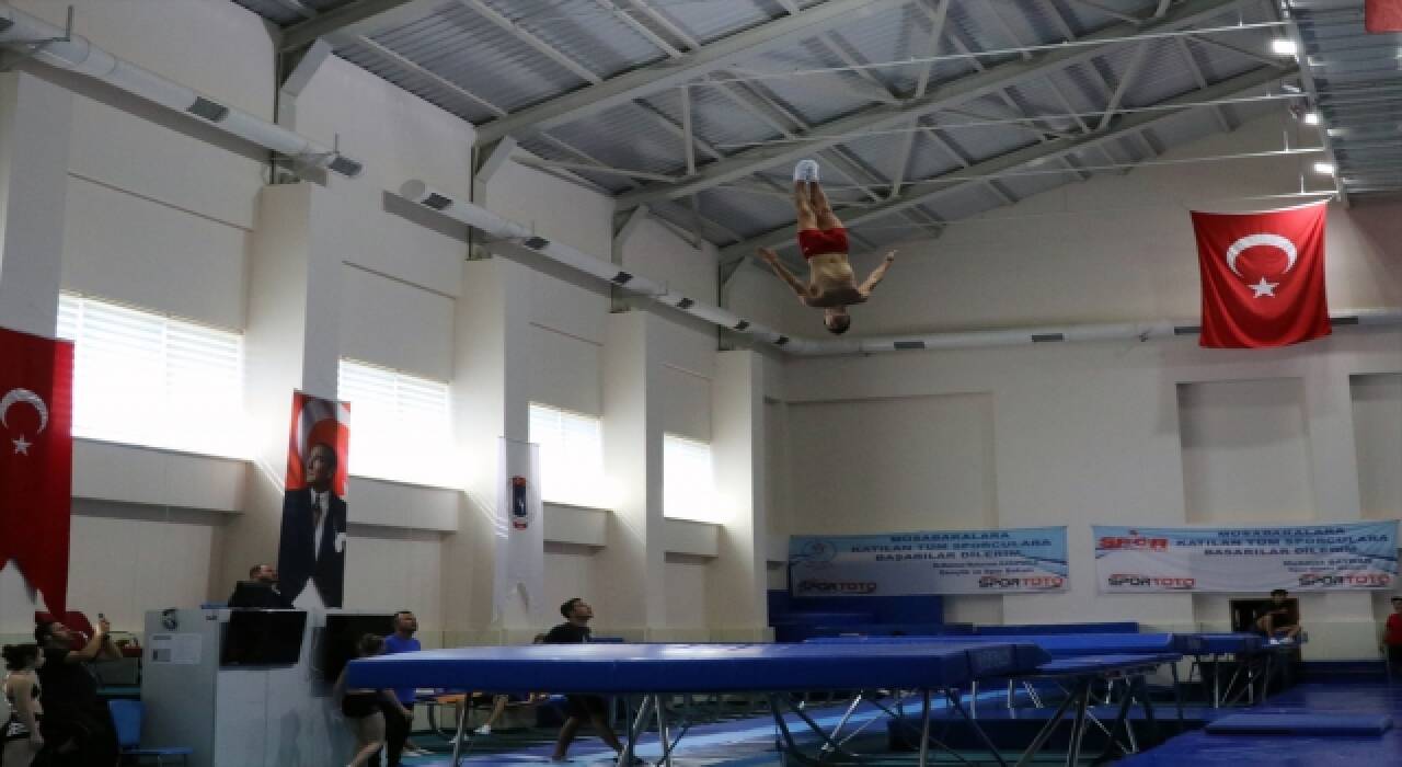 Trampolin Cimnastik Milli Takımı, hazırlıklarını Bolu’da sürdürüyor