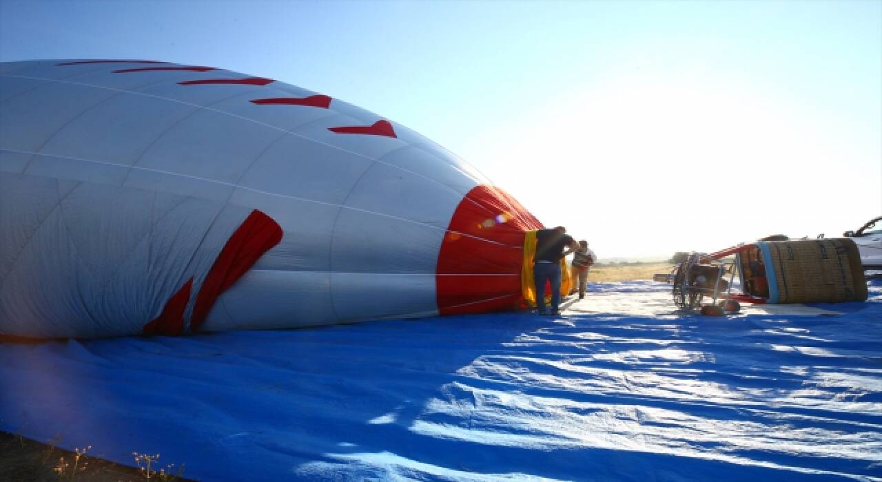 ”Uluslararası 2. Kapadokya Balon Festivali” için Nevşehir’de üretilen ”roket balon”un test uçuşu yapıldı