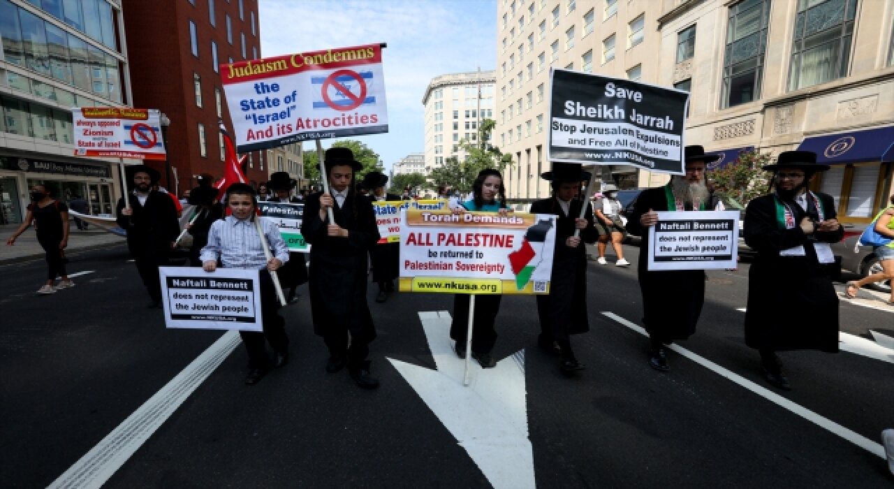 BidenBennett görüşmesi ABD’nin başkenti Washington’da protesto edildi 