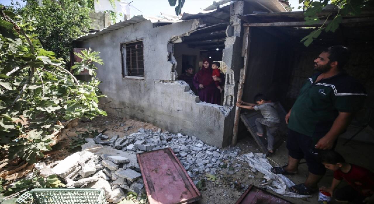 İsrail’in Gazze’ye saldırısında bir ev ve tarım arazileri zarar gördü