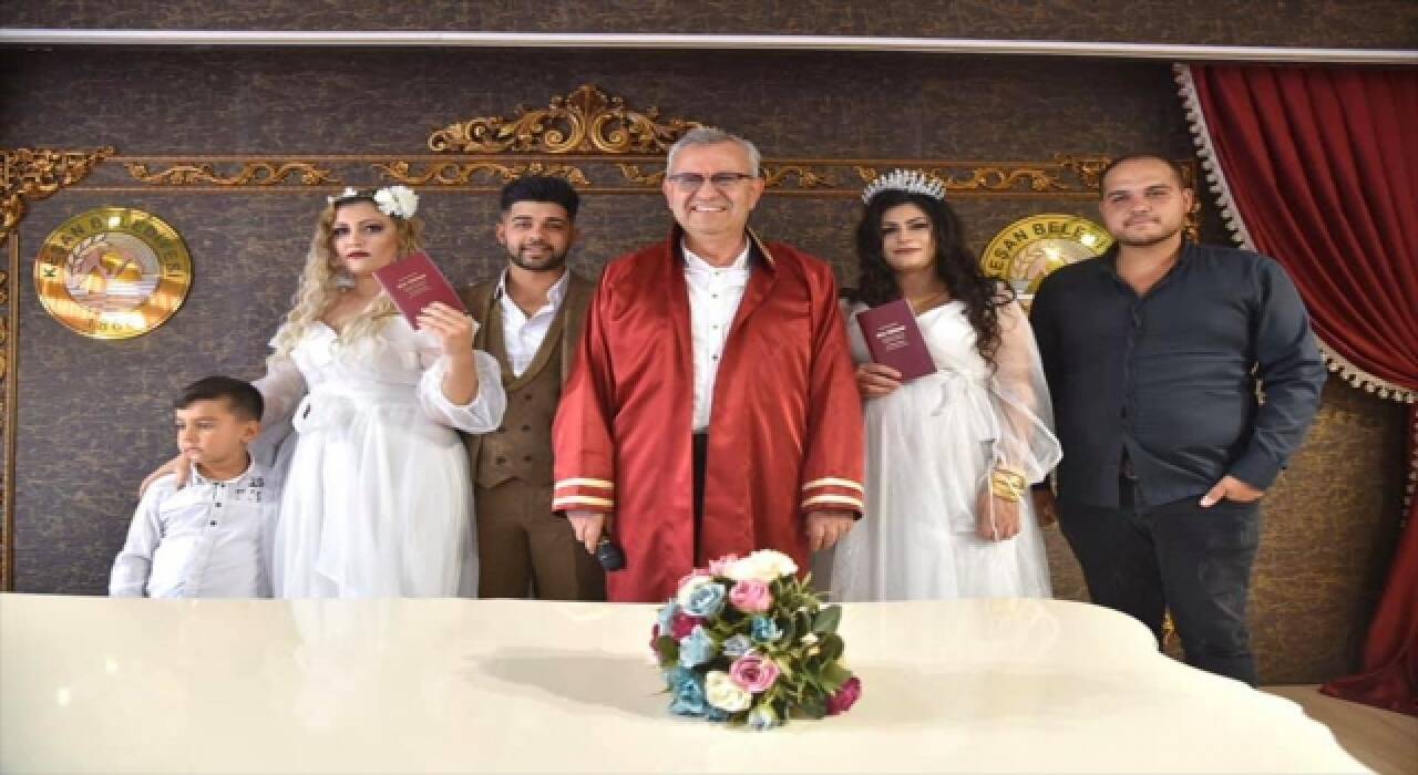 Gelin damadın şahidi yine gelin damat oldu