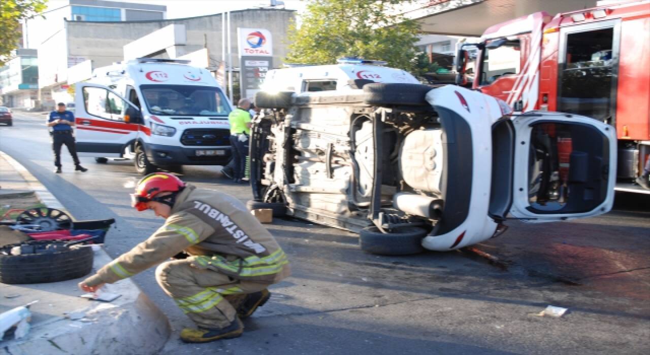 Sultanbeyli’de trafik kazası: 2 yaralı