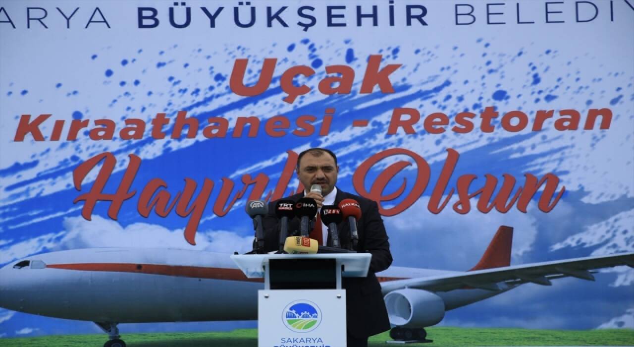 Sakarya Büyükşehir Belediyesince ”Uçak Kıraathanesi” hizmete açıldı