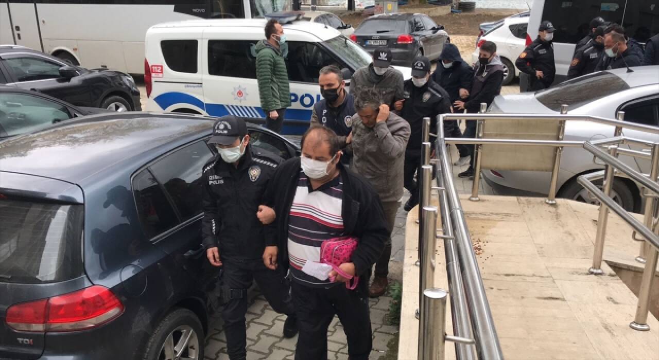 ”Çekirge” operasyonunda Zonguldak’ta yakalanan şüphelilerden 26’sı adliyede