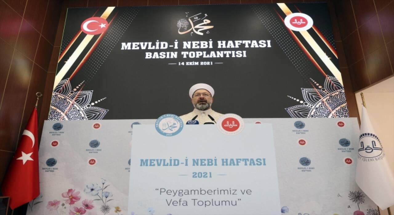 Diyanet İşleri Başkanı Erbaş, Mevlidi Nebi Haftası'nda konuştu