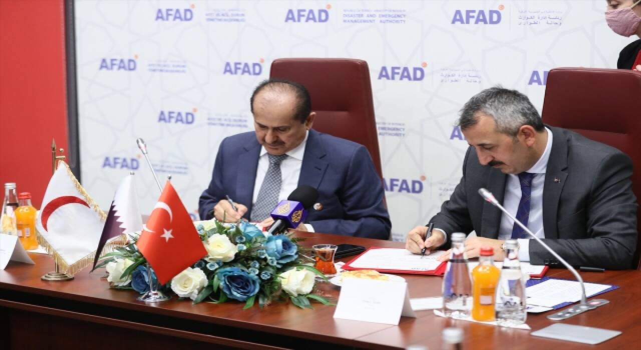 AFAD ile Katar Kızılayı arasında yardım protokolü imzalandı