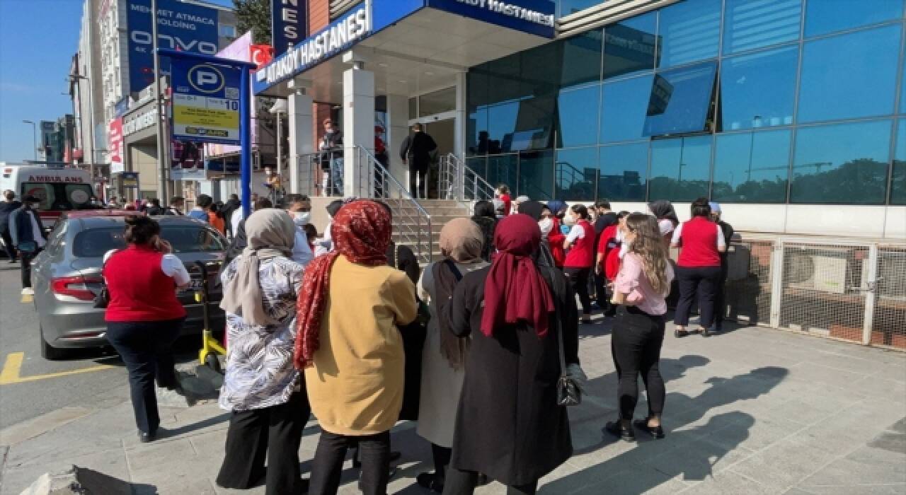 Bahçelievler’deki özel bir hastanede çıkan yangın söndürüldü