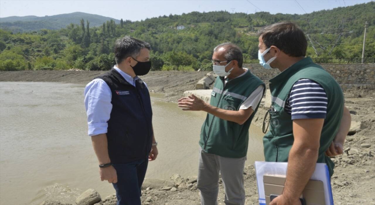 DSİ Bozkurt’taki Ezine Çayı’nda kalıcı tesislerin inşaatına başladı