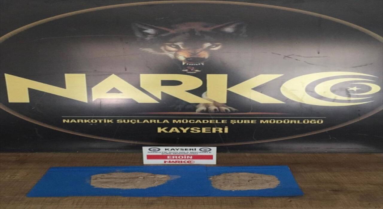 Kayseri'de 110 gram eroin ele geçirildi