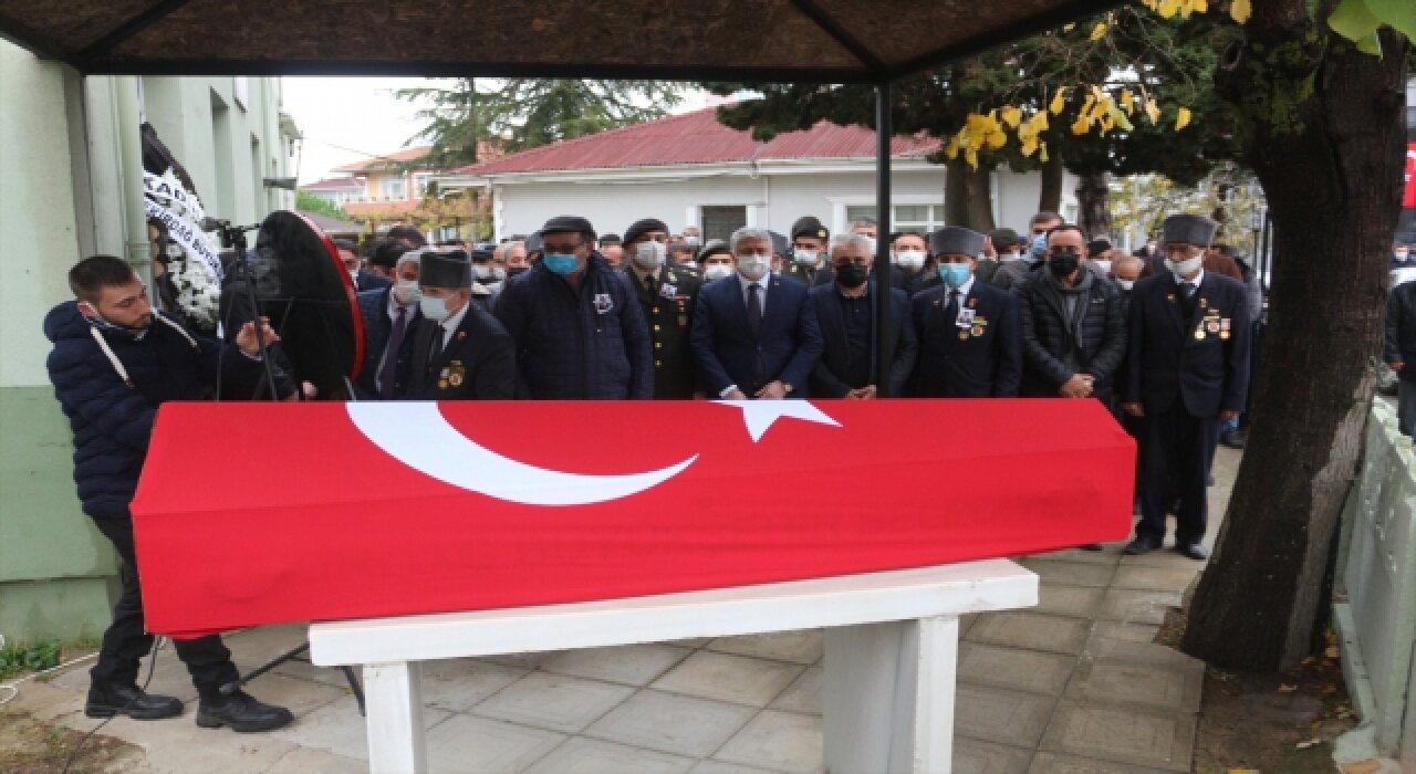 Tekirdağ’da vefat eden Kıbrıs gazisi son yolculuğuna uğurlandı