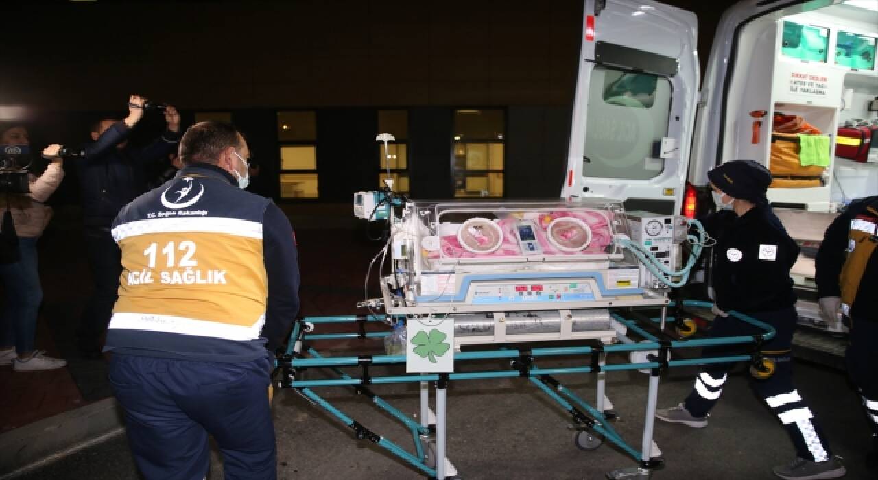 Kars’ta tedavi gören 10 haftalık bebek ambulans uçakla Eskişehir’e getirildi