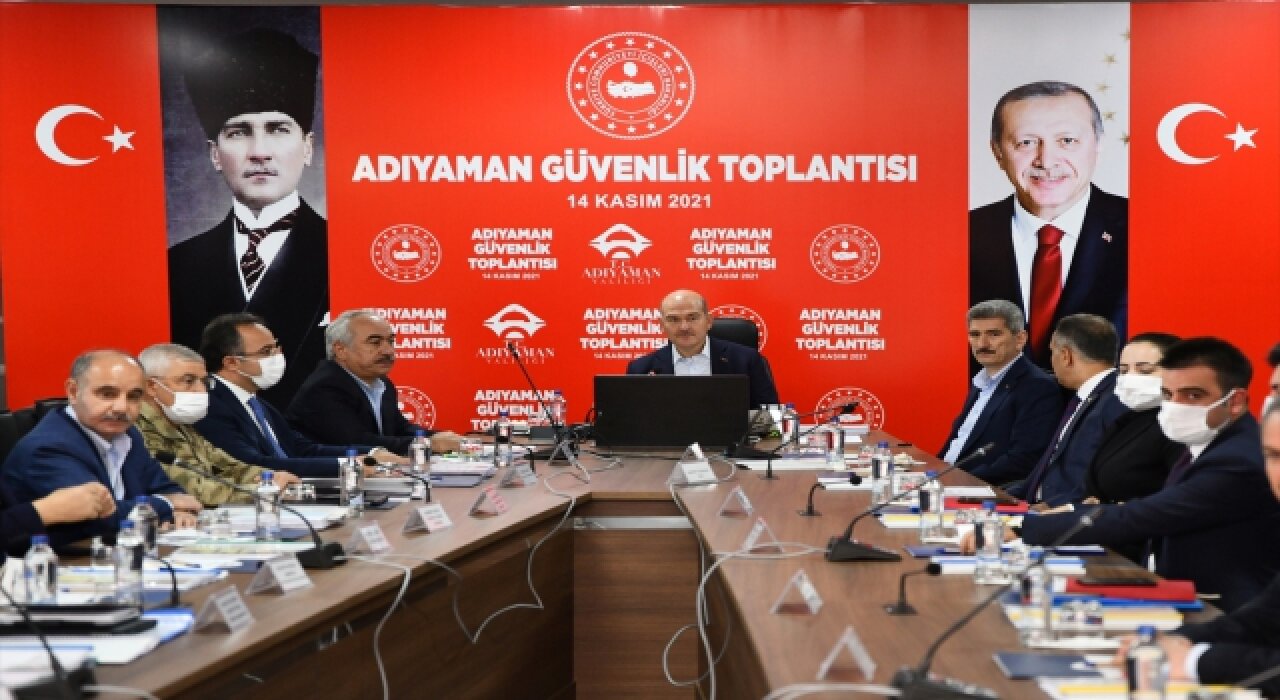 İçişleri Bakanı Soylu, Adıyaman’da İl Güvenlik Toplantısı’na katıldı