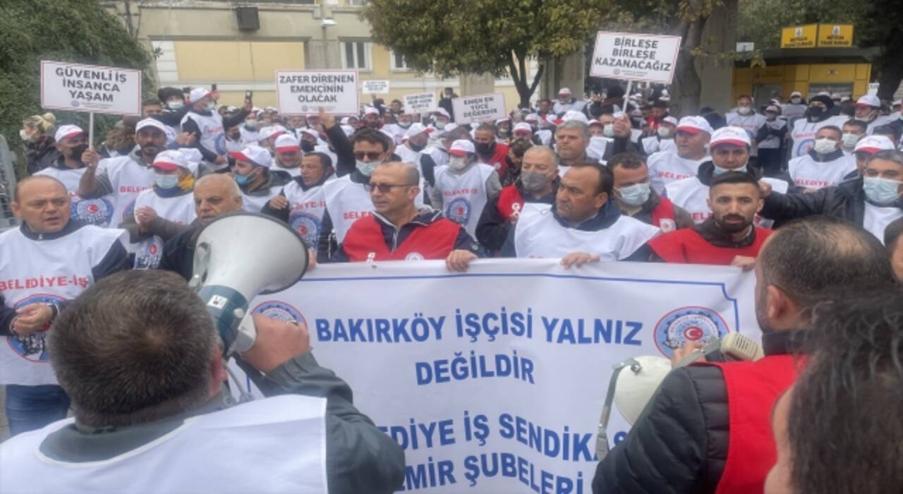 Bakırköy Belediyesi işçileri grevlerinin 24. gününde