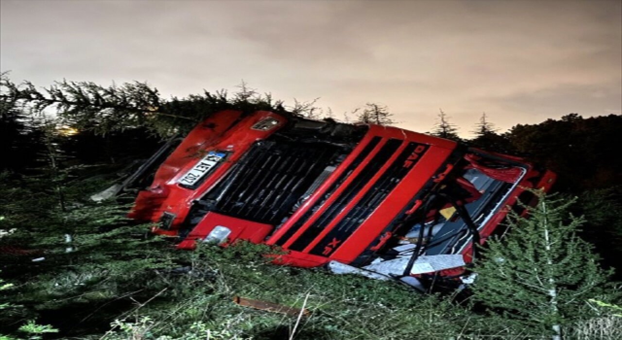 Kazadan dolayo Anadolu Otoyolu’nda yoğun trafik