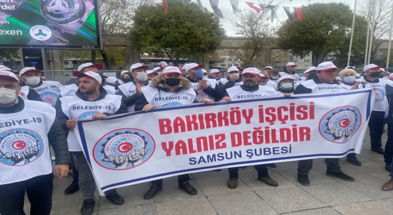 Bakırköy Belediyesi işçileri grevlerinin 32. gününde