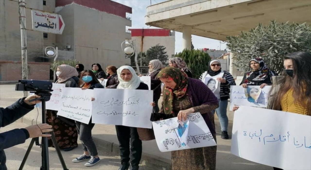 YPG/PKK’nın kaçırdığı kız çocuklarının anneleri, Kamışlı’da protestolarını sürdürdü