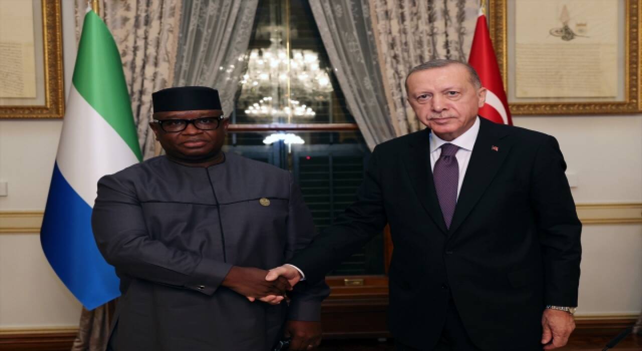 Cumhurbaşkanı Erdoğan, Sierra Leone Cumhurbaşkanı Bio’yla görüştü