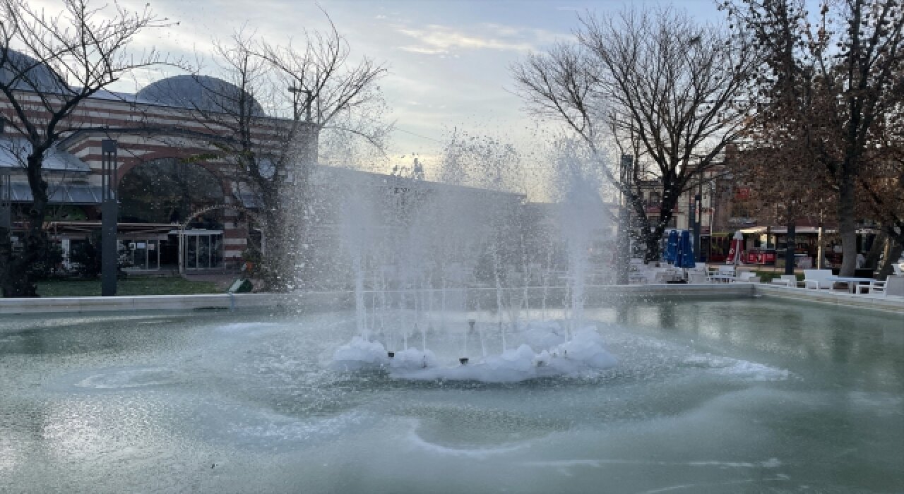 Edirne’de soğuk hava etkili oluyor