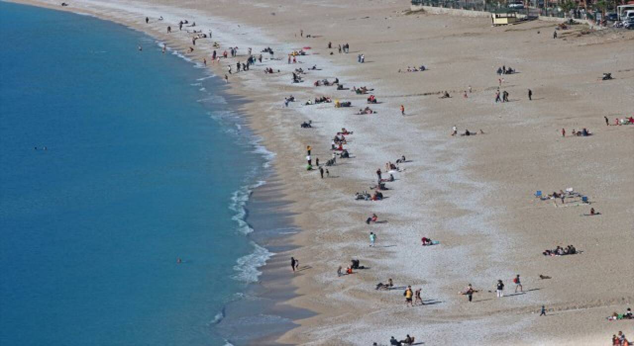 Muğla'da güneşli hava sevinci