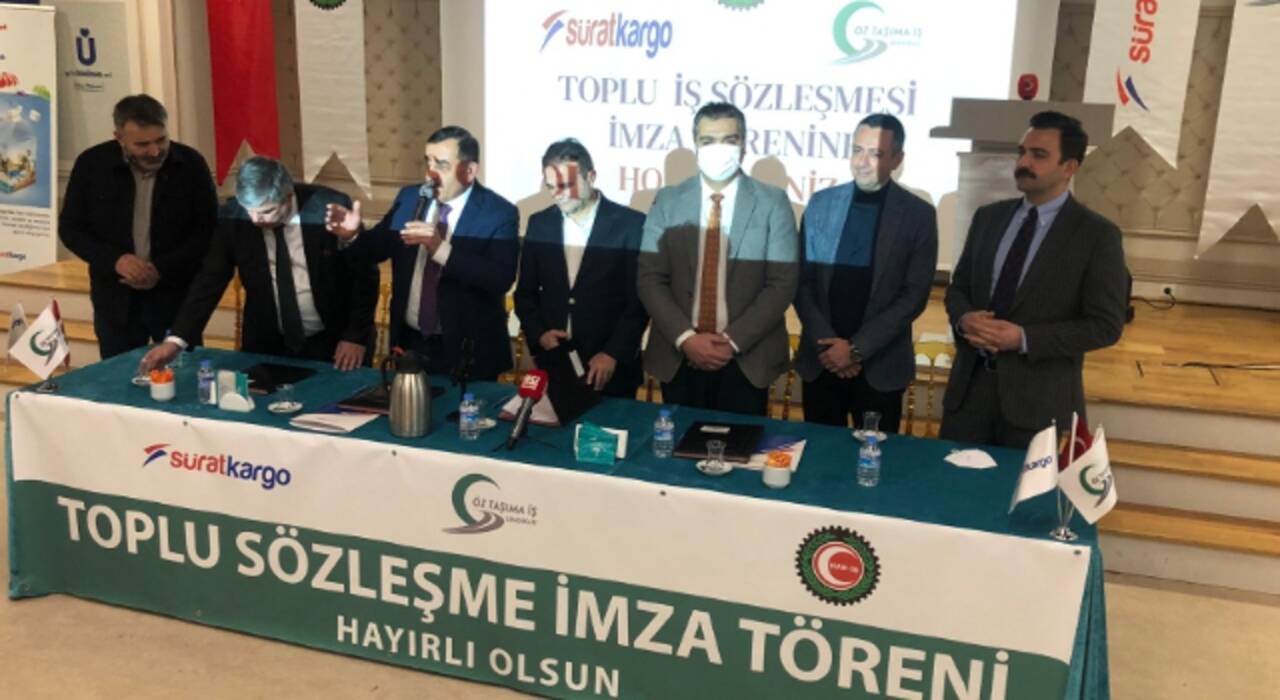 Öz Taşıma İş Sendikası ile Sürat kargo arasında toplu iş sözleşmesi imzalandı