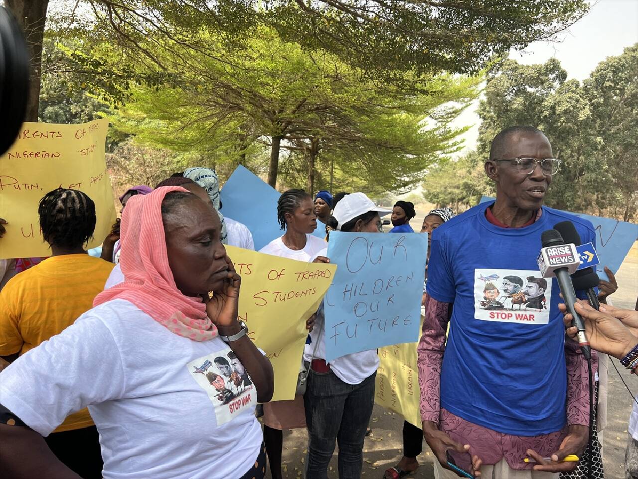 ABUJA - Ukrayna'da okuyan Nijeryalı öğrencilerin aileleri, Rusya'nın saldırısını protesto etti