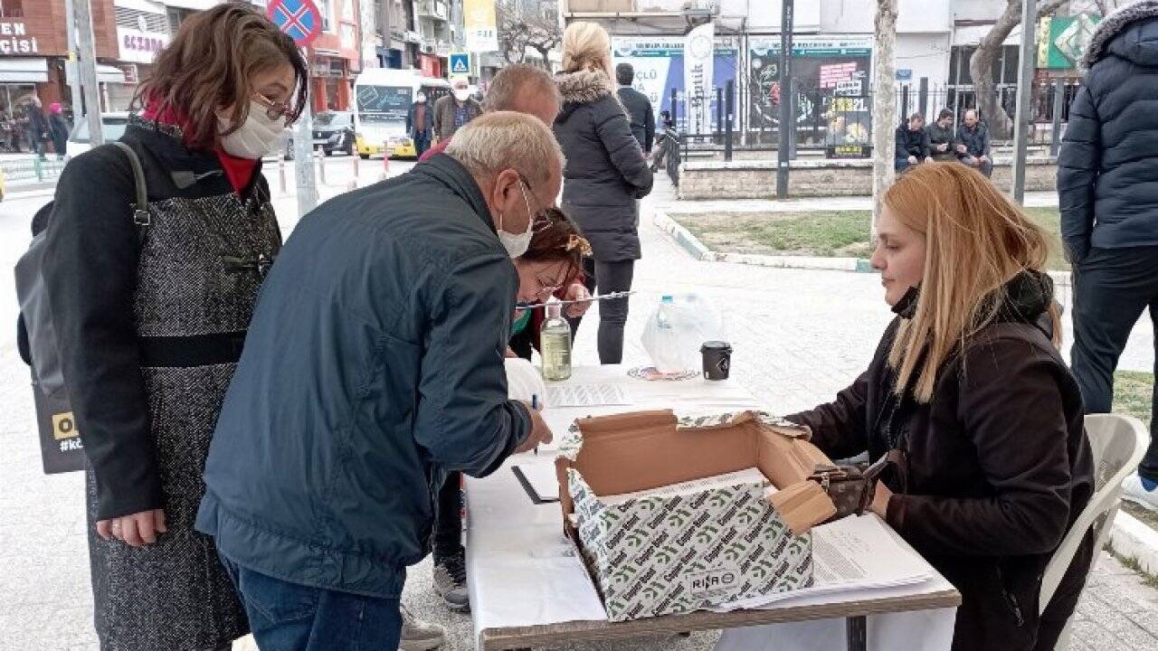 Bursa Gemlik'te imzalar 5 bini geçti