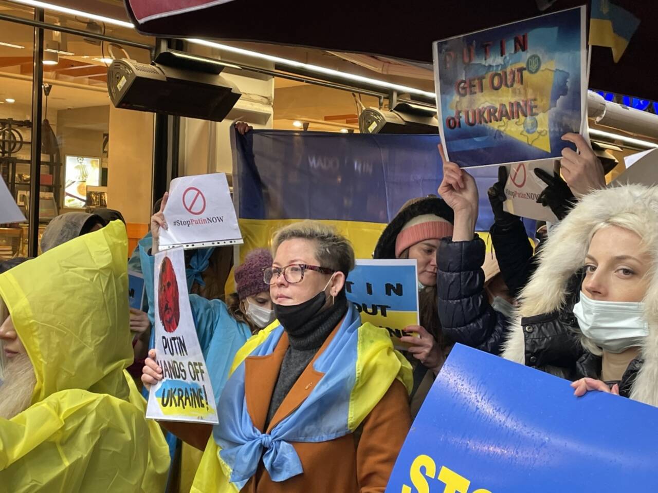 Ukraynalılardan Rusya'nın askeri müdahalesine protesto