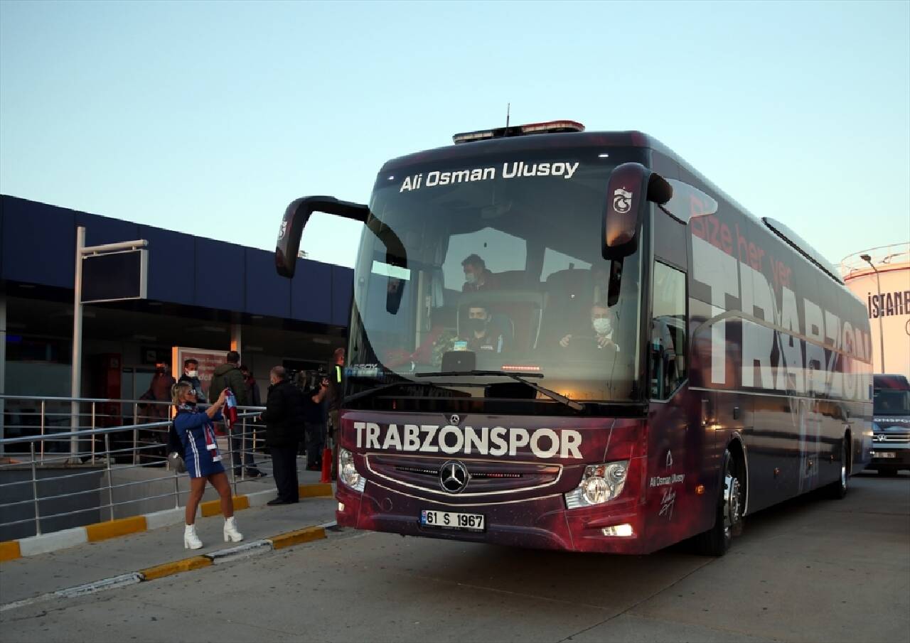 Trabzonspor kafilesi Alanya'da