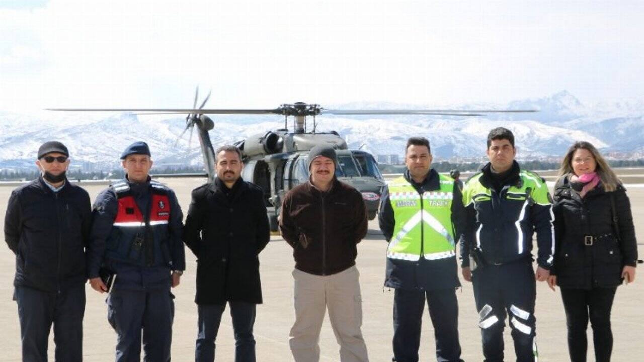 Afyon trafiği gökyüzünden denetlendi 