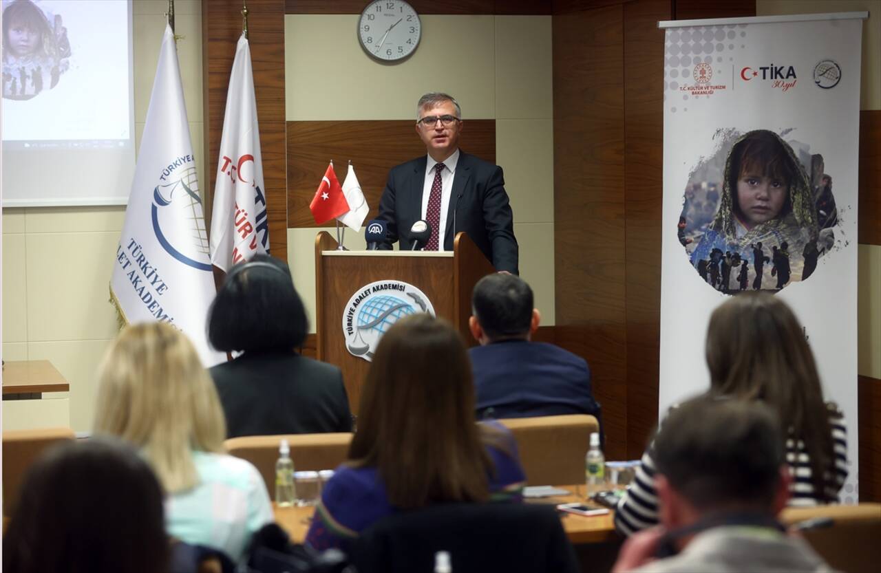 ANKARA - Türkiye Adalet Akademisinden Kuzey Makedonya'dan gelen hakim ve savcılara eğitim