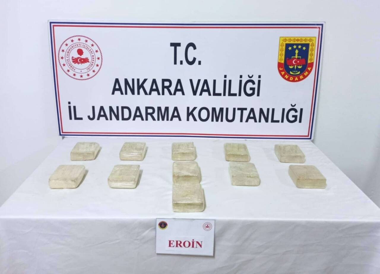 Ankara'da 5 kilo 500 gram eroin ele geçirildi