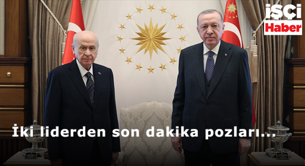 Beştepe'den son dakika görüntüleri, Erdoğan ve Bahçeli bir araya geldi