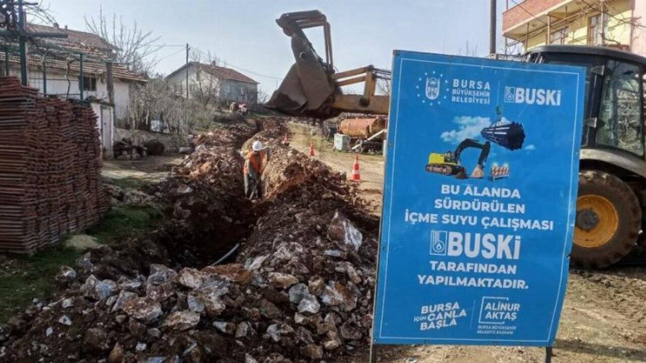 Bursa Orhaneli kırsalının altyapısına neşter