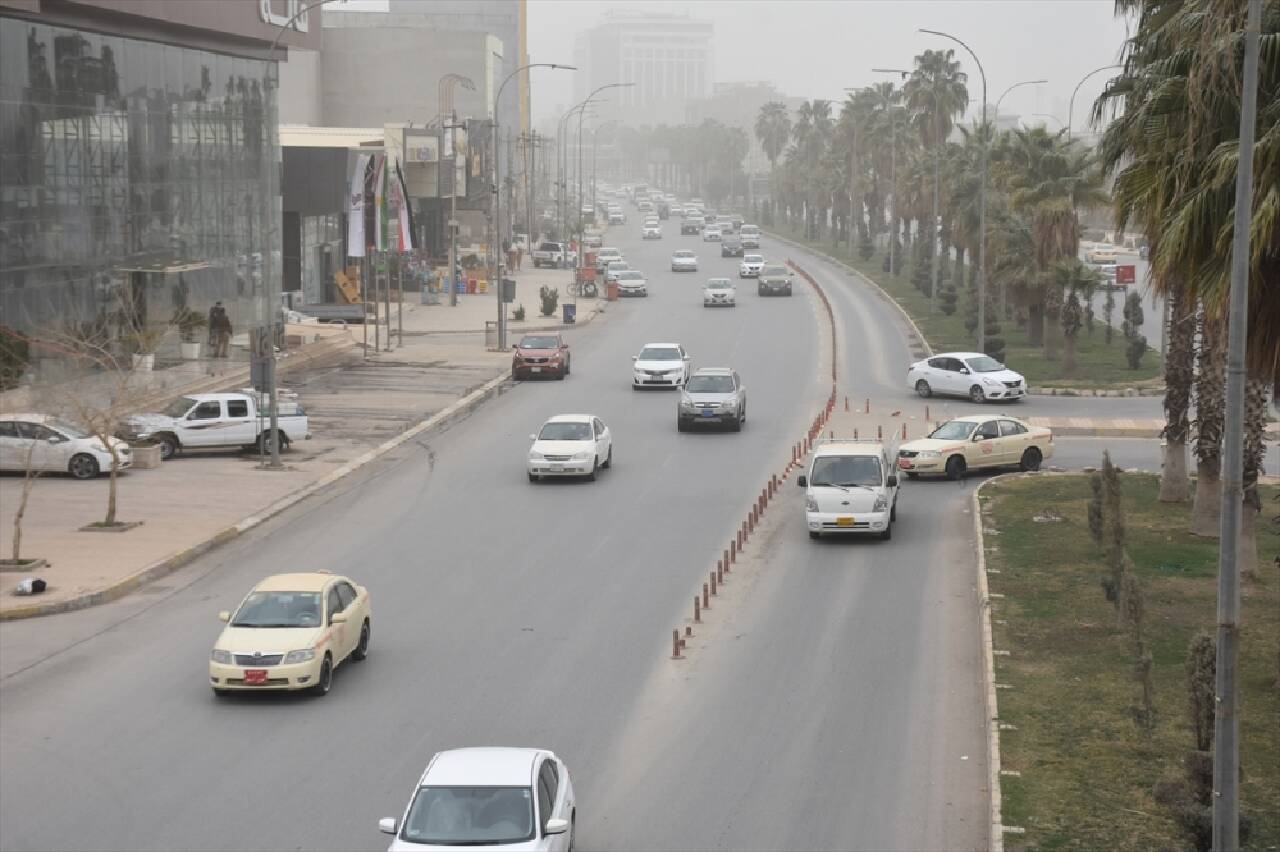 Erbil'de toz fırtınası sonrası 20 kişi nefes darlığı şikayetiyle hastaneye başvurdu