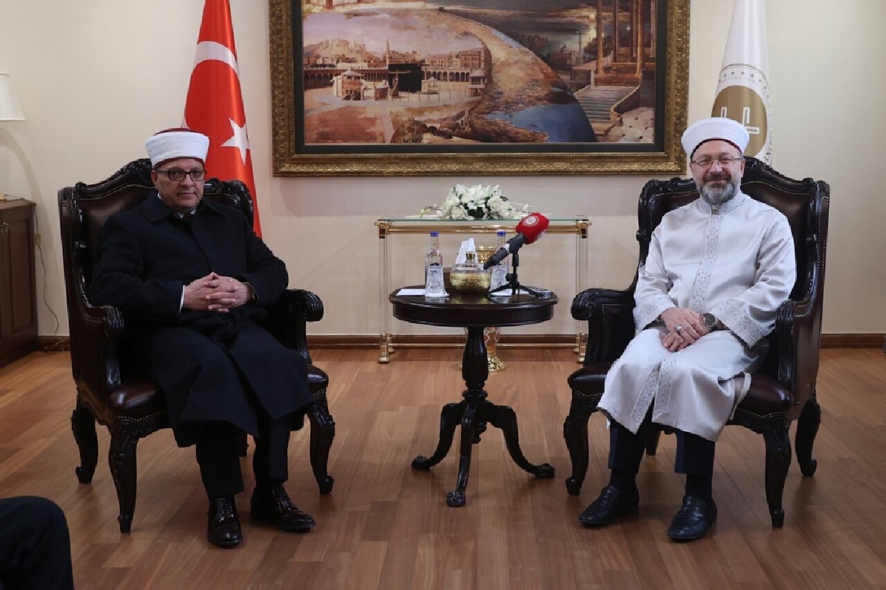 Filistinli Bakan Al-Bakri, Diyanet İşleri Başkanlığını ziyaret etti