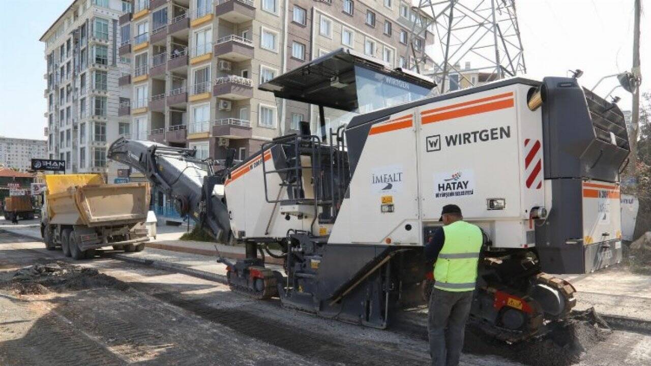 Hatay İnönü Bulvarı'nda çalışmalar hızlandı 