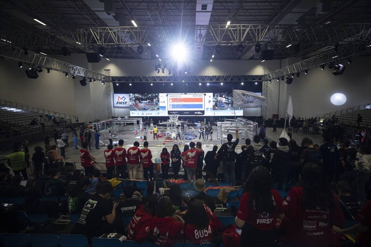 İZMİR - Endüstriyel robot yarışması "First Robotics Competition" sona erdi