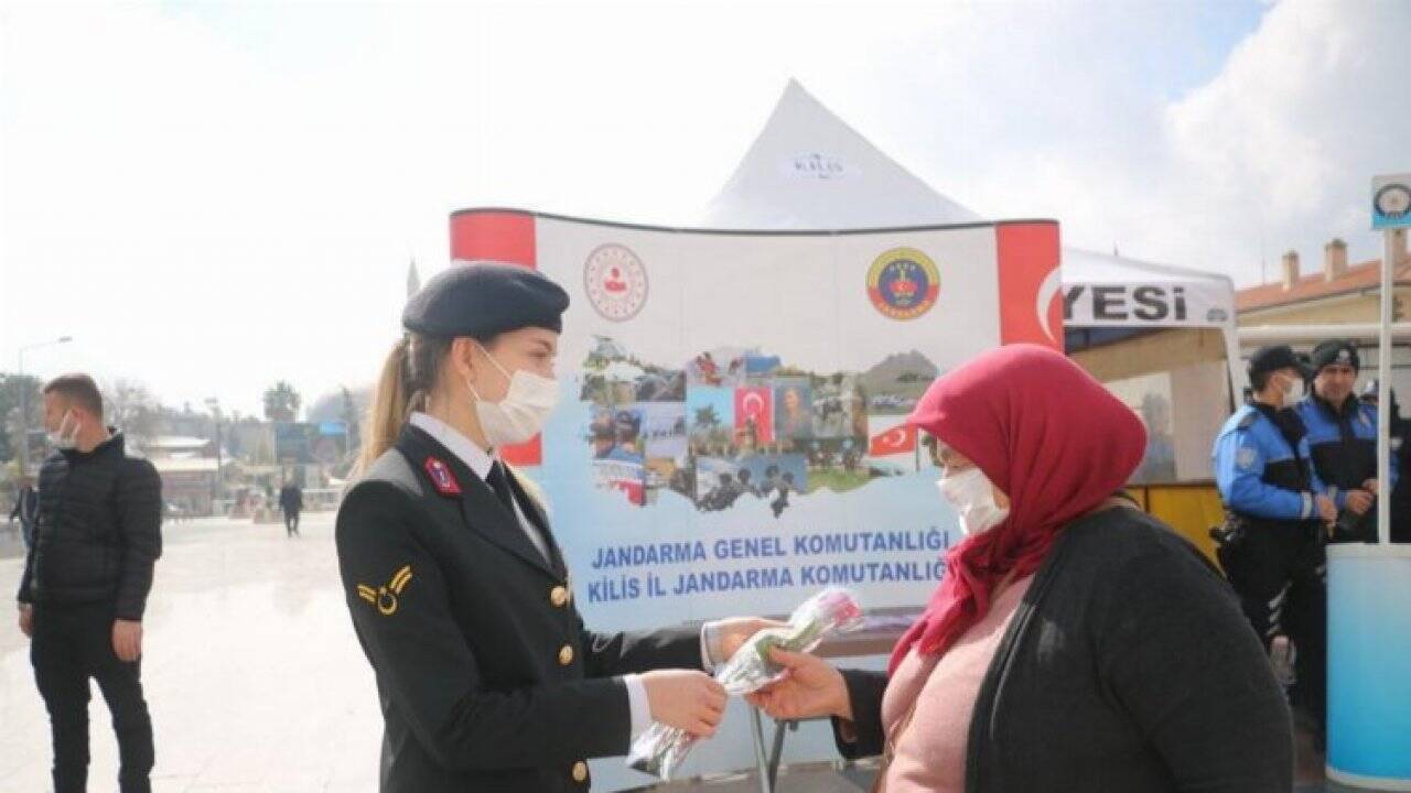 Kilis'te Jandarmadan 8 Mart etkinliği