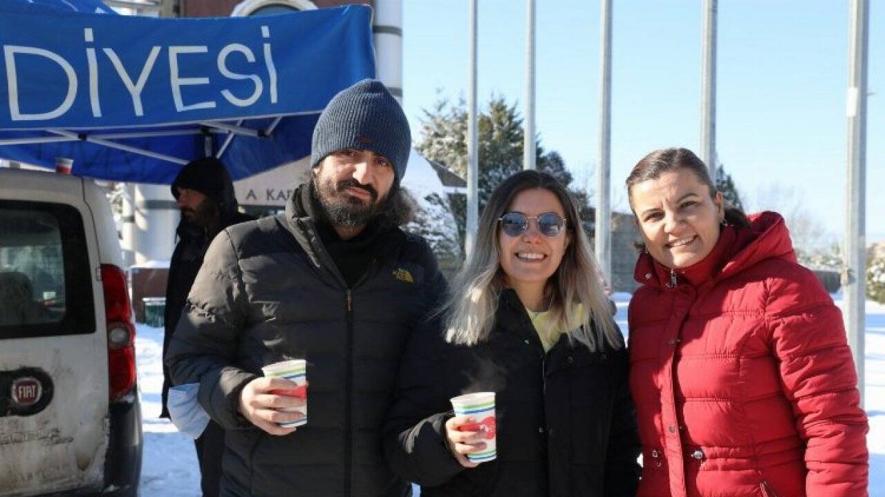 Kocaeli İzmit'te sınav önceki çorba ikramı