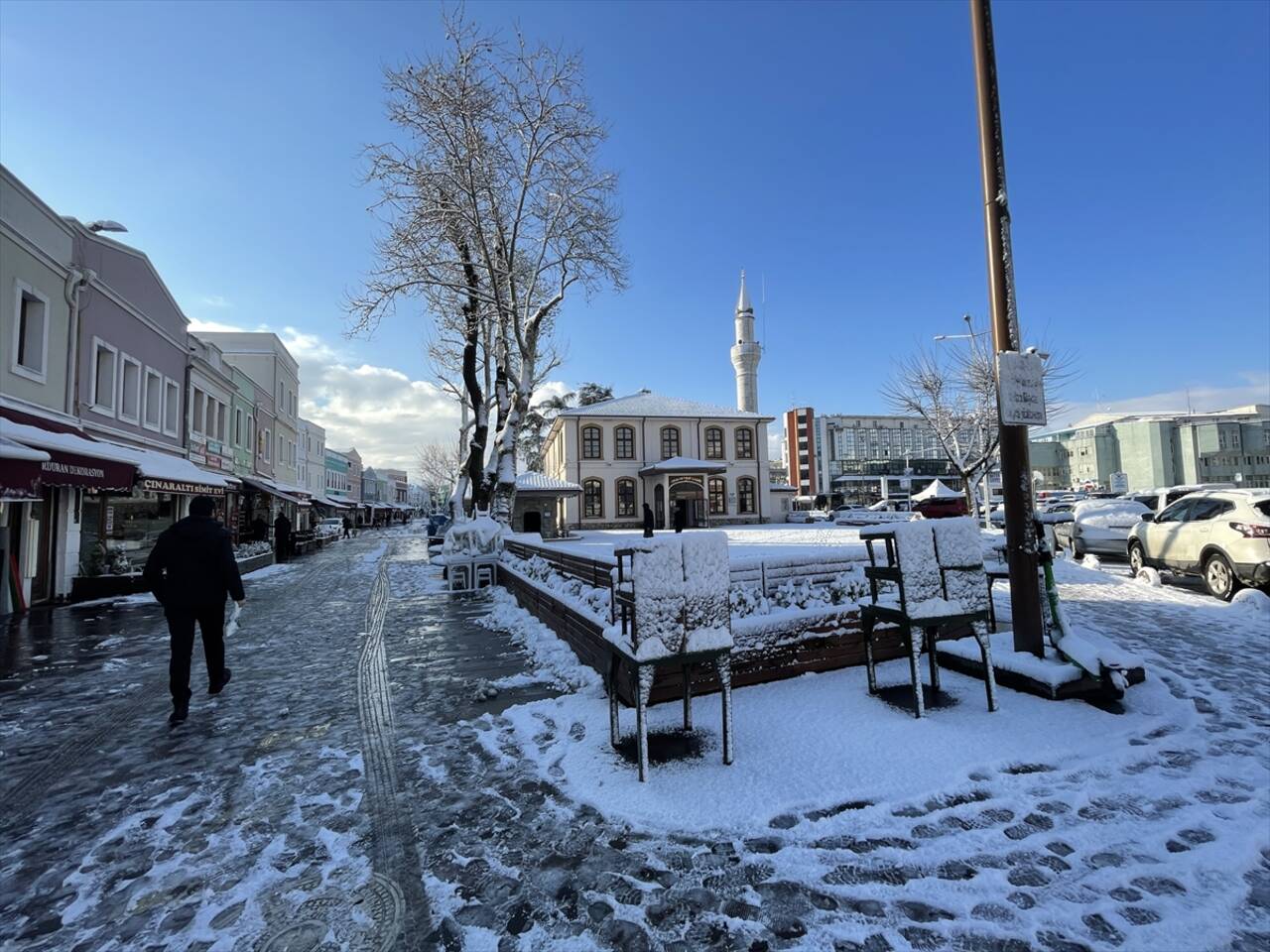 KOCAELİ - Kar yağışı etkisini gösteriyor - Kuzey Marmara otoyolunda yol açma çalışması