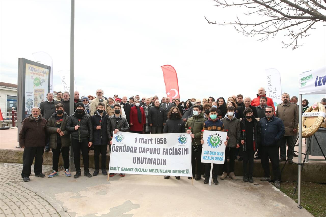 KOCAELİ - "Üsküdar Vapuru" faciasında hayatını kaybedenler anıldı