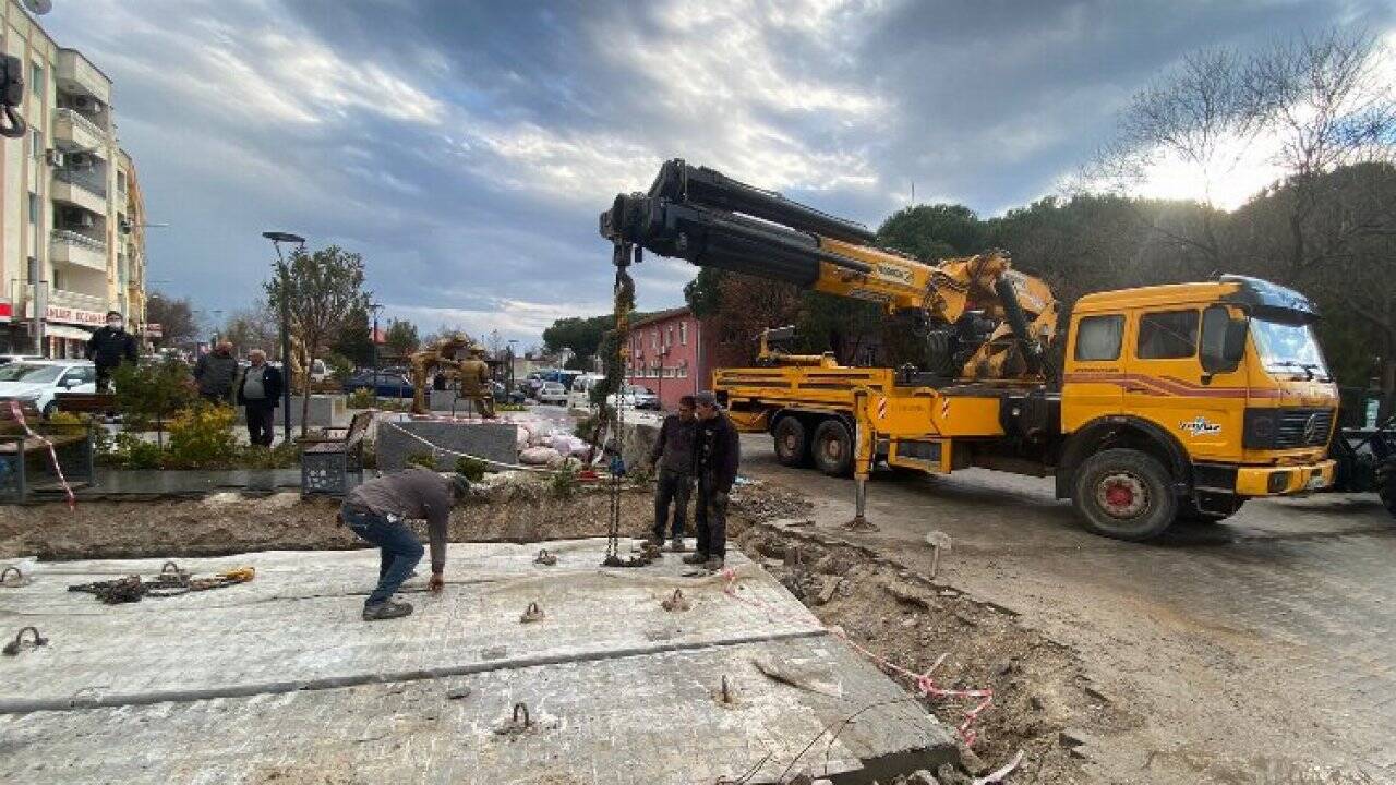 Manisa Saruhanlı'da taşkın riski korumaya alındı