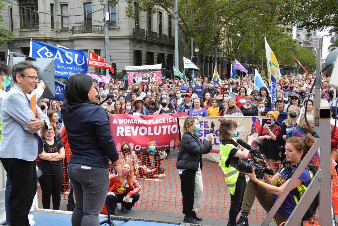 MELBOURNE  - Avustralya'da kadınlar, hakları için gösteri düzenledi