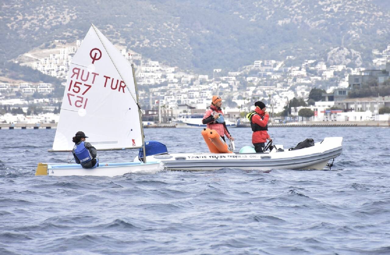 Optimist Milli Takımı Bodrum'da antrenman yapıyor