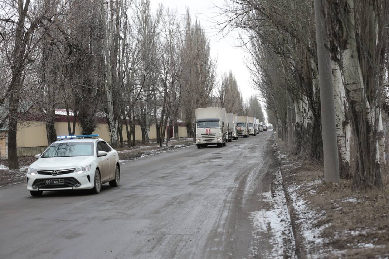 Rusya'dan Donetsk bölgesine insani yardım