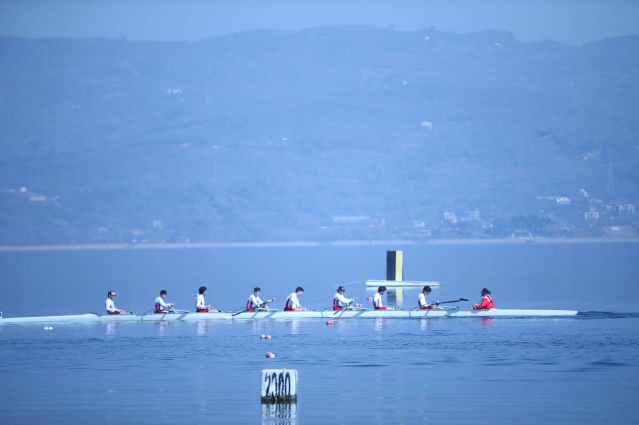 Sakarya'da düzenlenen kürek yarışları sona erdi