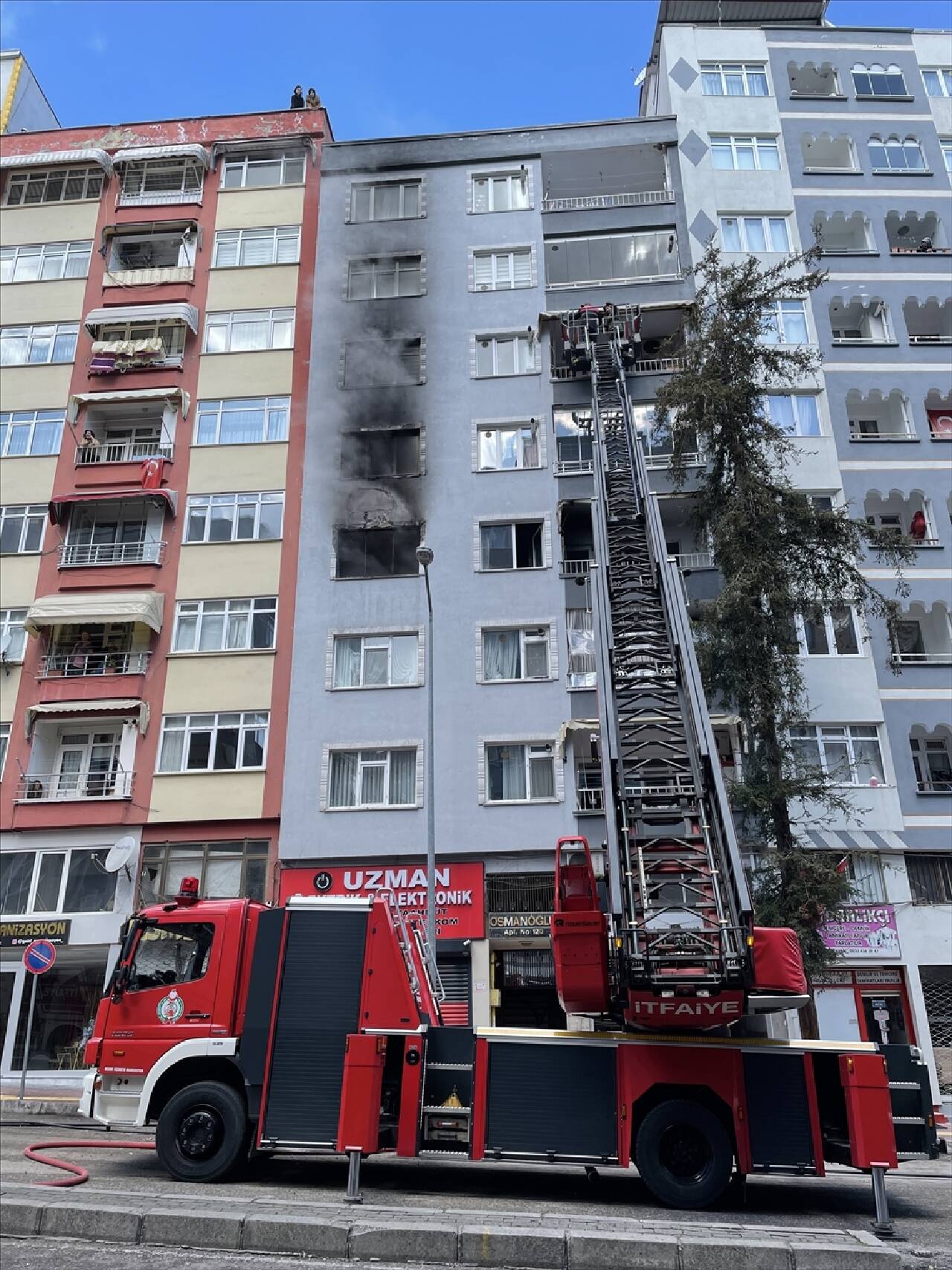 SAMSUN - Evde çıkan yangın söndürüldü