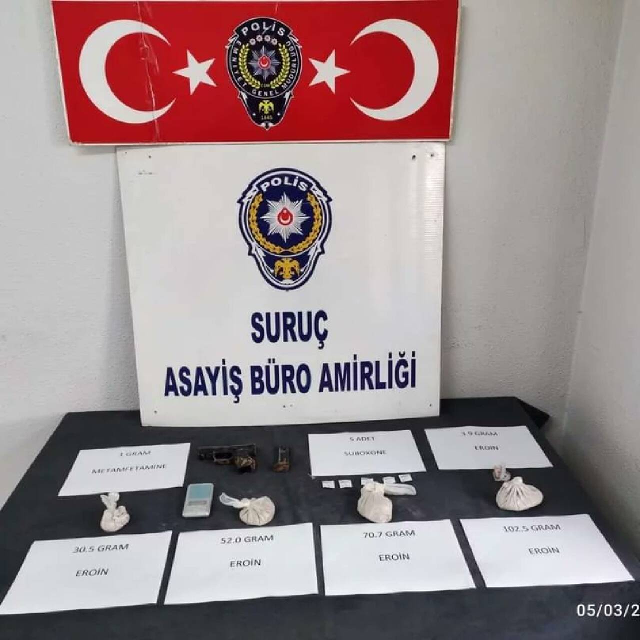 Şanlıurfa'da uyuşturucu operasyonunda 2 şüpheli yakalandı