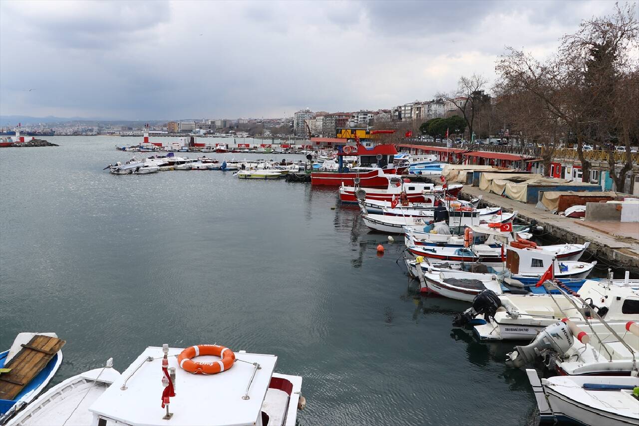 TEKİRDAĞ - Marmara Denizi'nde poyraz 4 gündür etkisini sürdürüyor