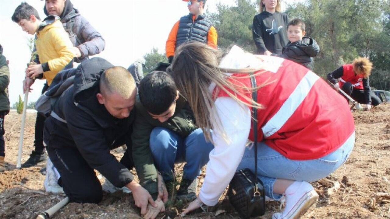 Türk Kızılay Bursa'dan farkındalığa 400 fidan